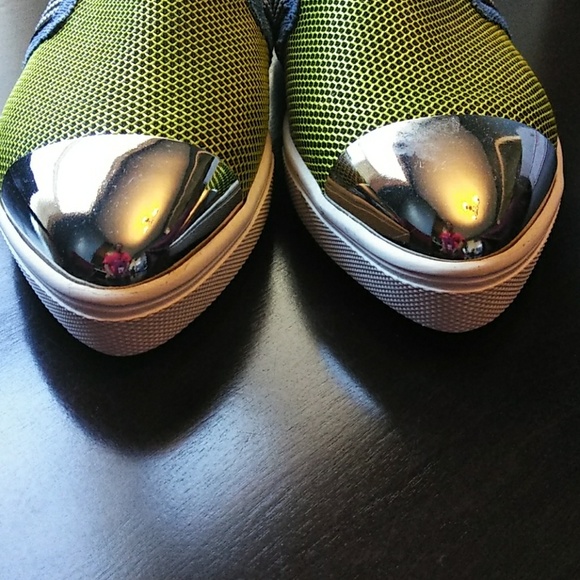 Che evoca Slim Zebra Nickel Slip On Leather - Picture 7 of 8